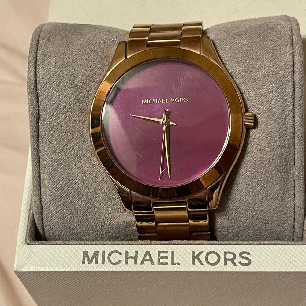 Michael Kors Rose Gold Watch with pink face
